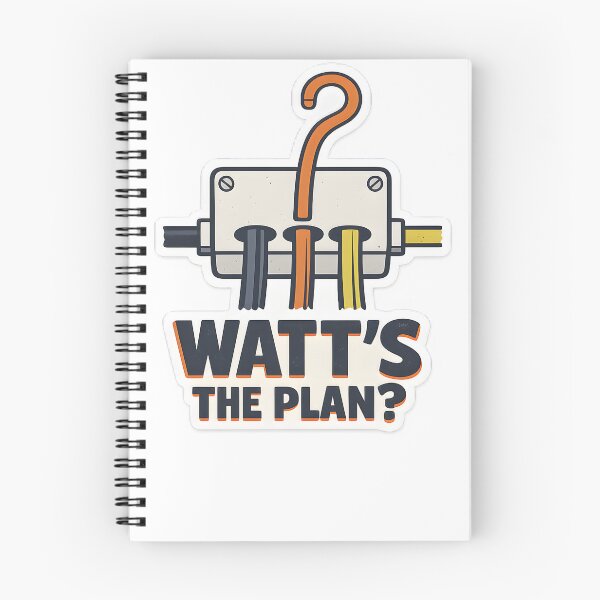 Item preview, Watt's The Plan Funny Electrician Minimal Design designed and sold by Naviora.