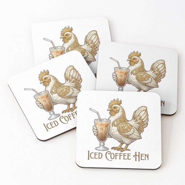 Item preview, Iced Coffee Hen T-Shirt designed and sold by CutieGalore.