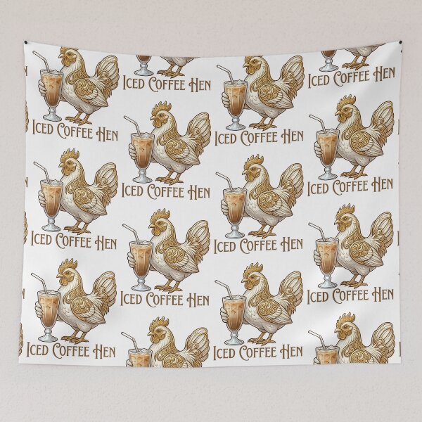 Item preview, Iced Coffee Hen T-Shirt designed and sold by CutieGalore.