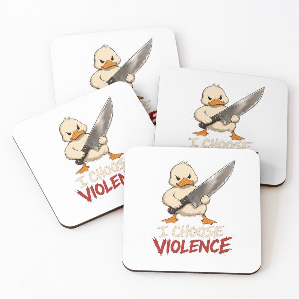 Item preview, I Choose Violence Duck  designed and sold by TheEndDesign.