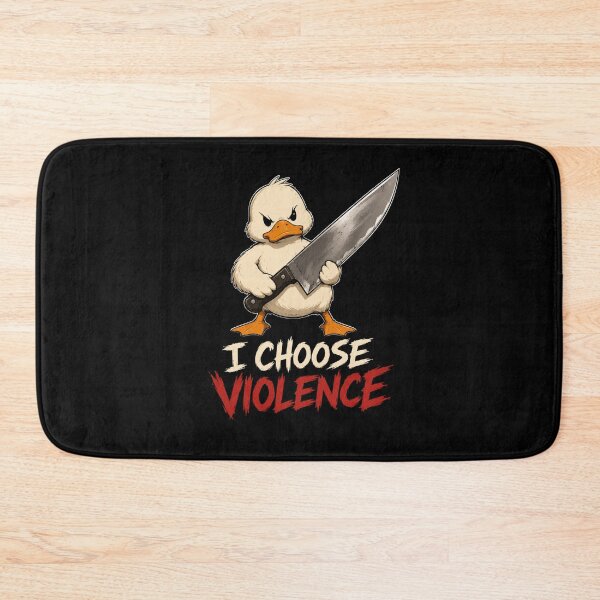 Item preview, I Choose Violence Duck  designed and sold by TheEndDesign.
