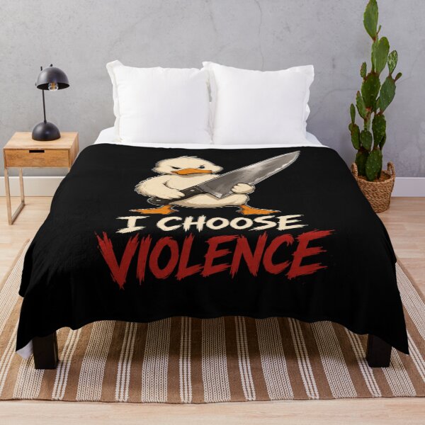 Item preview, I Choose Violence Duck designed and sold by TheEndDesign.