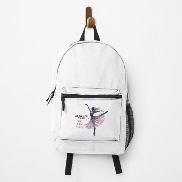 Item preview, We Dance Because We Are Free - Patriotic Ballerina Watercolor T-Shirt designed and sold by CutieGalore.