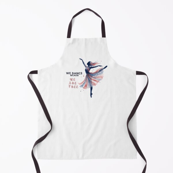 Item preview, We Dance Because We Are Free - Patriotic Ballerina Watercolor T-Shirt designed and sold by CutieGalore.