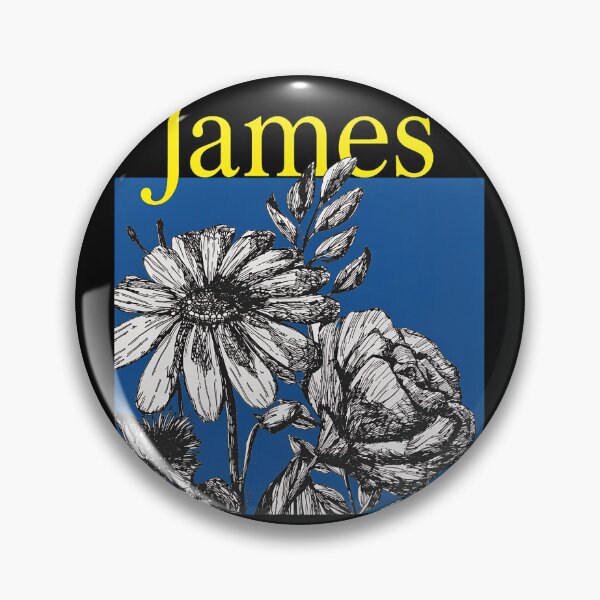 Item preview, James Floral Ink Art Blue Yellow -22 designed and sold by NiamhSmithCute.