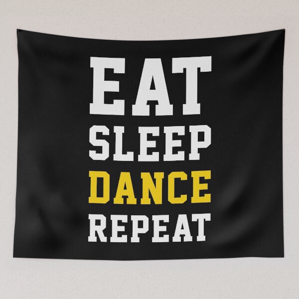Item preview, Eat Sleep Dance Repeat, Funny Dancer Gift designed and sold by PugSwagClothing.