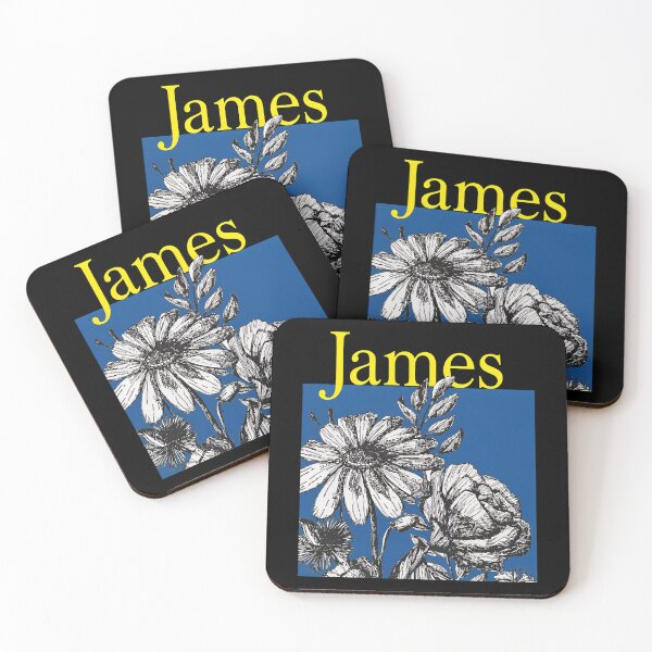 Item preview, James Floral Ink Art Blue Yellow -22 designed and sold by NiamhSmithCute.
