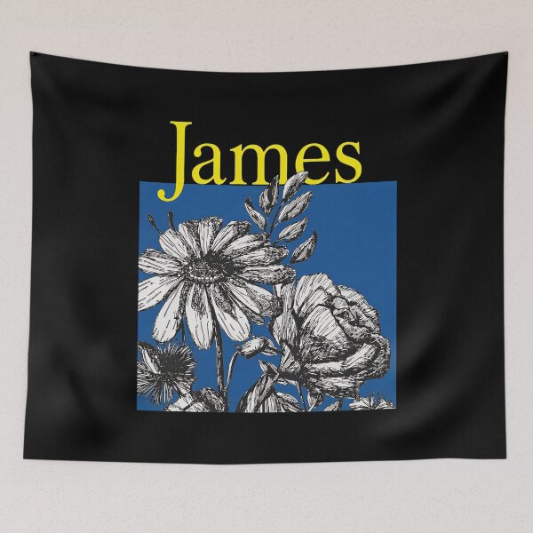 Item preview, James Floral Ink Art Blue Yellow -22 designed and sold by NiamhSmithCute.