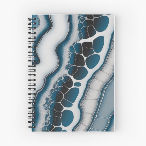 Item preview, Blue Agate Slice Fluid Resin Art Abstract Marble Geode Pattern designed and sold by LYAN-STORE.