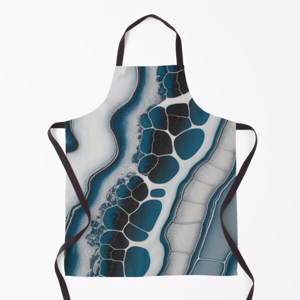 Item preview, Blue Agate Slice Fluid Resin Art Abstract Marble Geode Pattern designed and sold by LYAN-STORE.