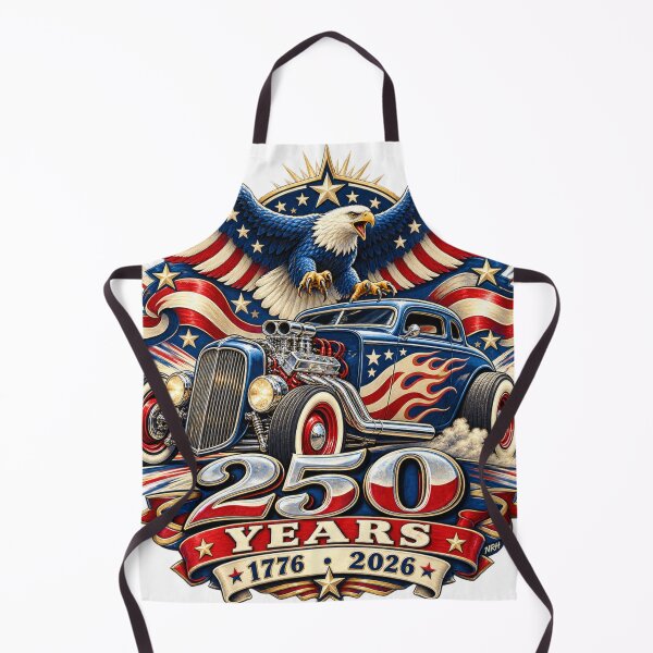 Item preview, America 250 Years 1776-2026 Eagle Hot Rod T-Shirt designed and sold by Normandy Road Heritage™ - Vintage Garage Art.