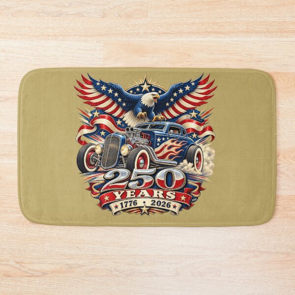 Item preview, America 250 Years 1776-2026 Eagle Hot Rod T-Shirt designed and sold by Normandy Road Heritage™ - Vintage Garage Art.