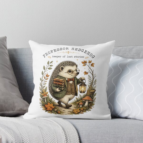Item preview, The Wise Hedgehog Keeper of Stories Graphic designed and sold by DoceVaga.