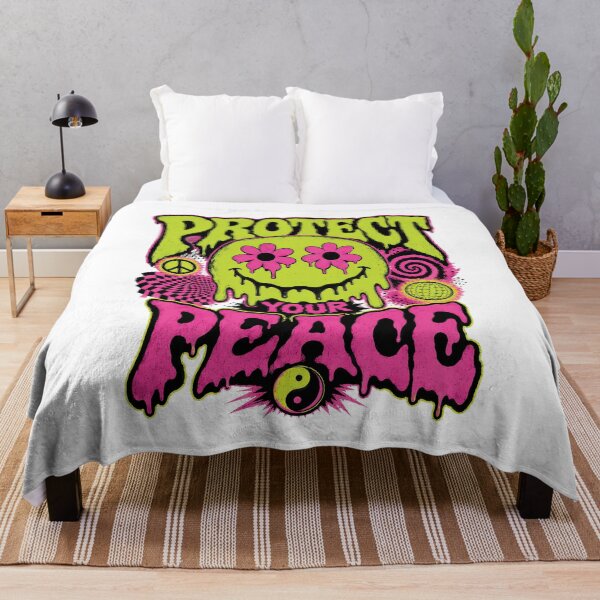 Item preview, Protect Your Peace Melting Smiley Acid Rave 90s designed and sold by BobbyTee Merch.