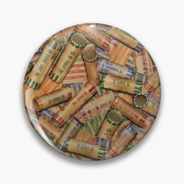 Item preview, Coin Roll Wrappers Mixed Media Art designed and sold by THE SPLATTERED HAUS BY SAGE BANKS.