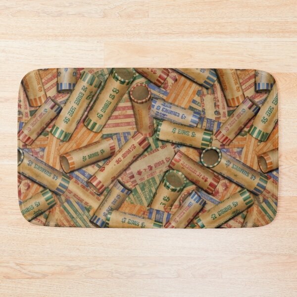 Item preview, Coin Roll Wrappers Mixed Media Art designed and sold by THE SPLATTERED HAUS BY SAGE BANKS.