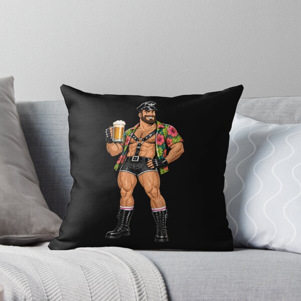Item preview, Queer Leather Bear Tropical Pride designed and sold by BearLoveDesign.