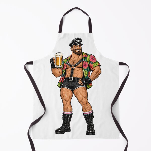 Item preview, Queer Leather Bear Tropical Pride designed and sold by BearLoveDesign.