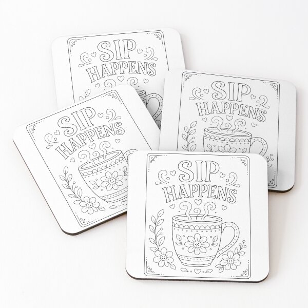 Item preview, Sip Happens Pottery Mug designed and sold by SamanthaLPottery.