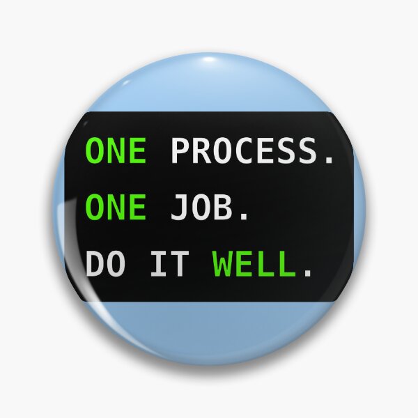 Item preview, OpenBSD: One process. One job. Do it well. designed and sold by LittleGreyMan2026.