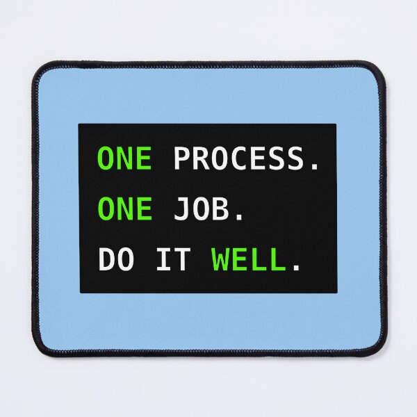 Item preview, OpenBSD: One process. One job. Do it well. designed and sold by LittleGreyMan2026.