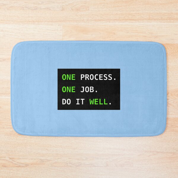 Item preview, OpenBSD: One process. One job. Do it well. designed and sold by LittleGreyMan2026.