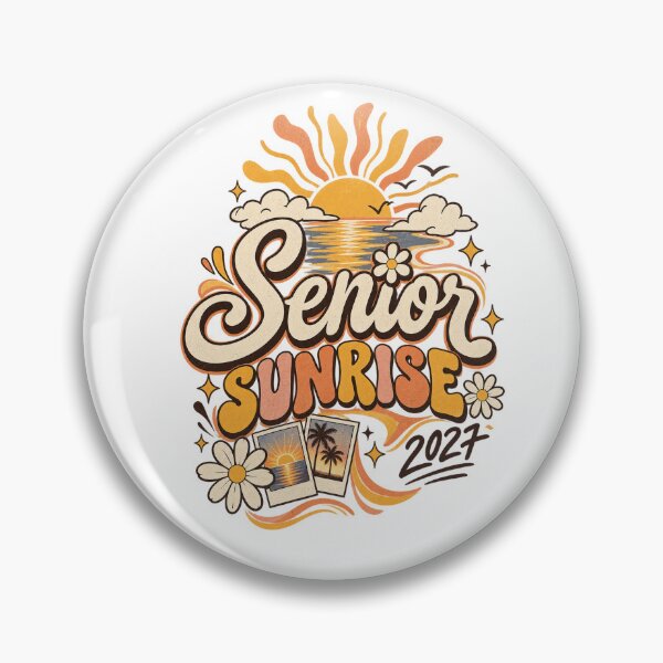 Item preview, Senior Sunrise 2027 Retro Dawn designed and sold by Doodle Souq.