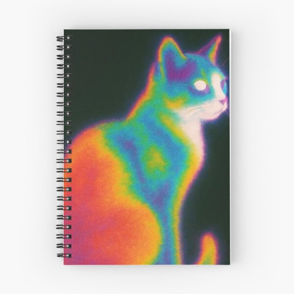 Item preview, Thermal Camera Infrared Cat Neon Heat Map Glowing Kitty designed and sold by LYAN-STORE.