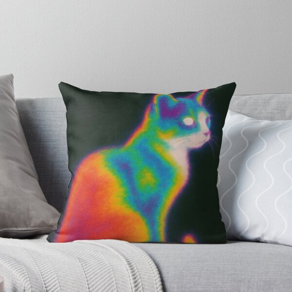 Item preview, Thermal Camera Infrared Cat Neon Heat Map Glowing Kitty designed and sold by LYAN-STORE.