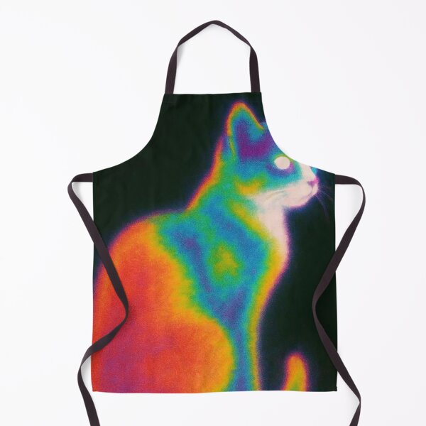 Item preview, Thermal Camera Infrared Cat Neon Heat Map Glowing Kitty designed and sold by LYAN-STORE.