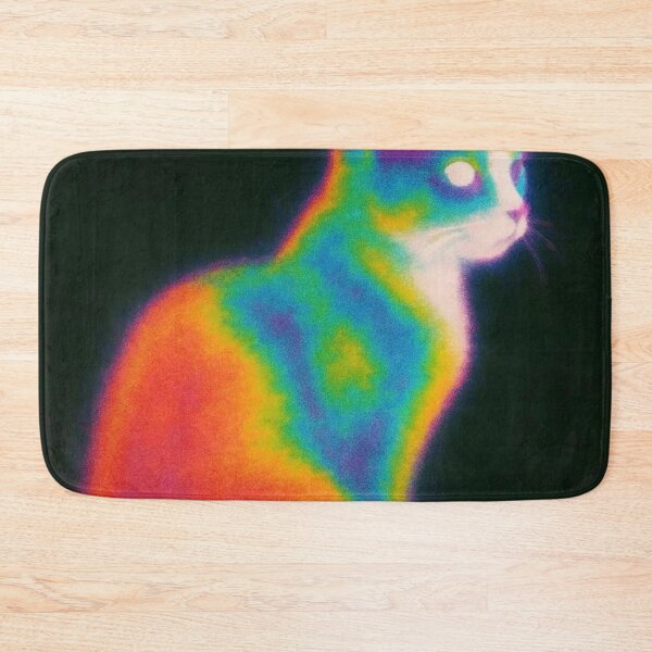 Item preview, Thermal Camera Infrared Cat Neon Heat Map Glowing Kitty designed and sold by LYAN-STORE.