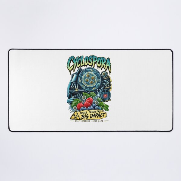 Item preview, Cyclospora Small Parasite Big Impact – Retro Microbiology Science Design designed and sold by CatLovers Studio.