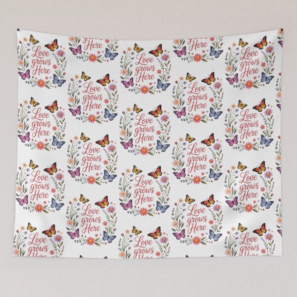 Item preview, 3 Love Grows Here Butterflies designed and sold by DietrichMoshe.