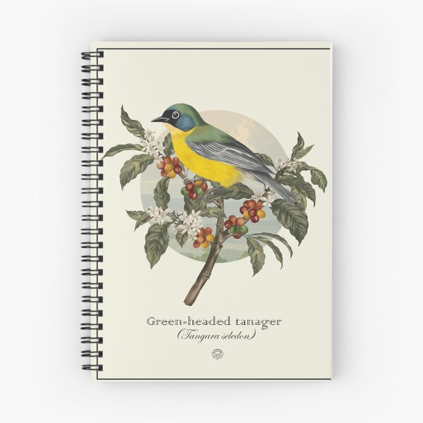Item preview, Green-headed tanager on coffee tree designed and sold by Art_By_Wing.