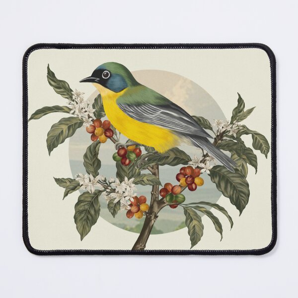 Item preview, Green-headed tanager on coffee tree designed and sold by Art_By_Wing.