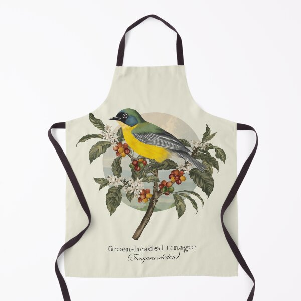 Item preview, Green-headed tanager on coffee tree designed and sold by Art_By_Wing.