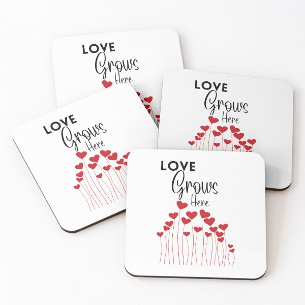 Item preview,  Love Grows Here Heart Flowers designed and sold by DietrichMoshe.