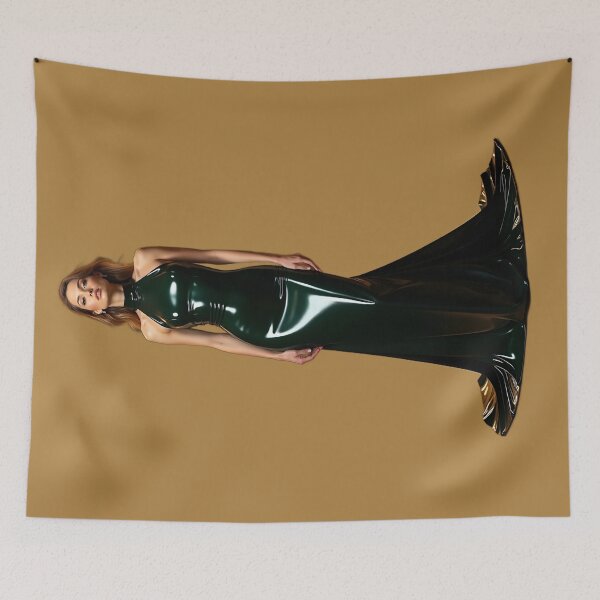 Item preview, Green Latex Dress – Gothic Fashion Art designed and sold by Magic-Reality.
