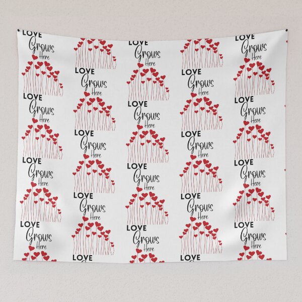 Item preview,  Love Grows Here Heart Flowers designed and sold by DietrichMoshe.