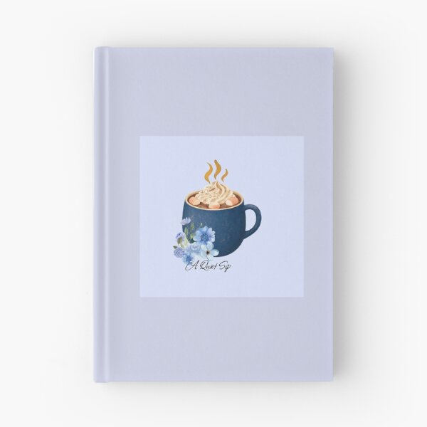 Item preview, A Quiet Sip | Blue Floral Hot Cocoa Aesthetic | Cozy Coffee Cup Art designed and sold by BLOOMVELLE.