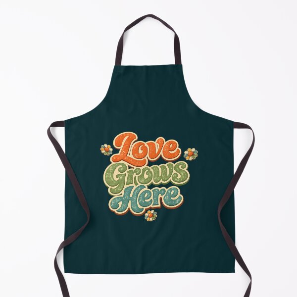 Item preview, Love Grows Here Retro Daisy Flower Power Design designed and sold by DietrichMoshe.