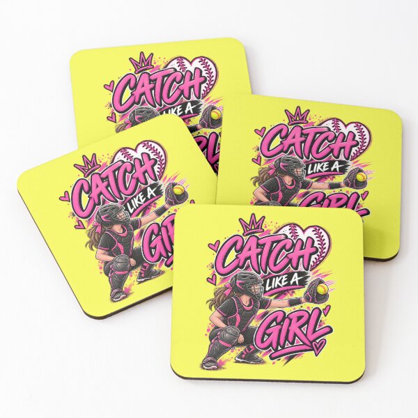 Item preview, Catch Like a Girl Pink designed and sold by With-Odin.