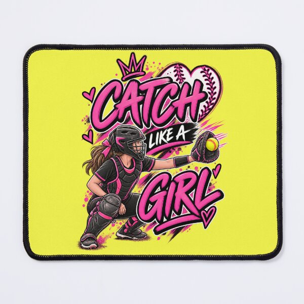 Item preview, Catch Like a Girl Pink designed and sold by With-Odin.