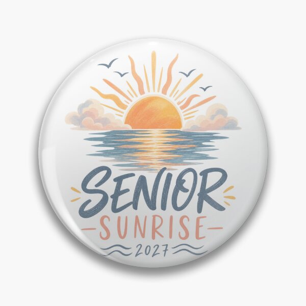 Item preview, Senior Sunrise 2027 Retro Dawn designed and sold by Doodle Souq.