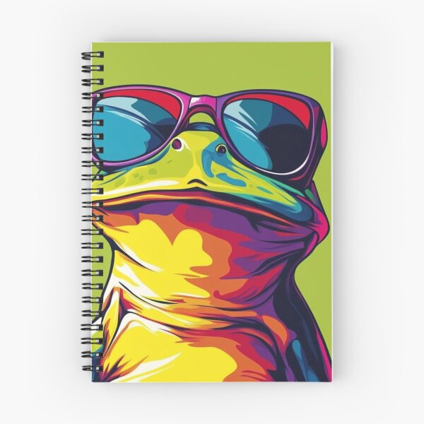 Item preview, Cool Frog Sunglasses Colorful Pop Art Retro Chill Toad designed and sold by LYAN-STORE.