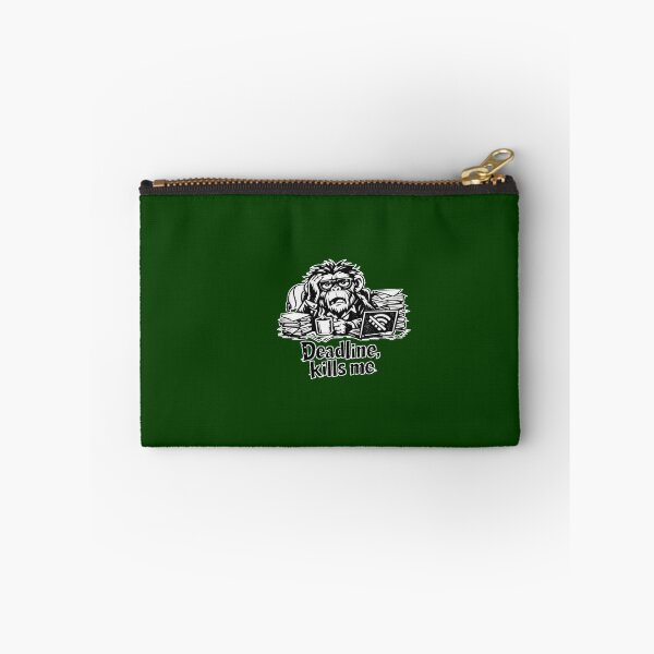 Item preview, Deadline Kills Me – Funny Overworked Chimp Cartoon Design designed and sold by Cabrasco.