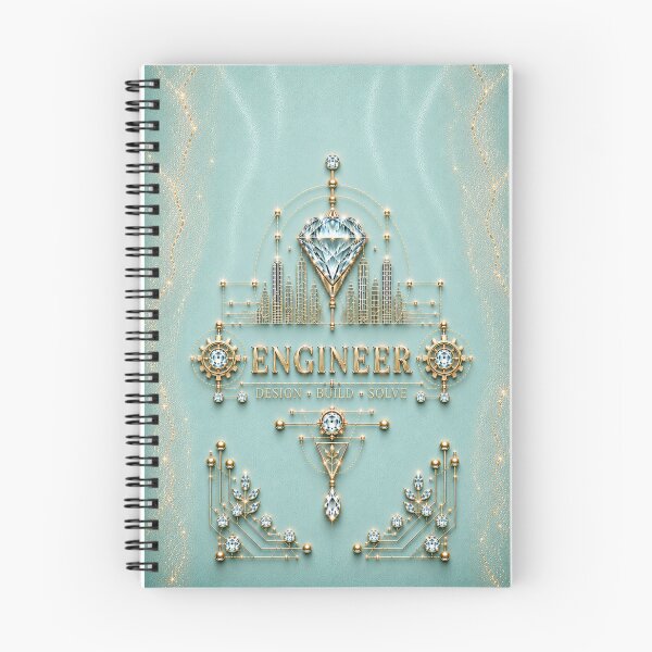 Item preview, Engineer – Aqua Tiffany Gold Diamond Engineering Design designed and sold by HO•Designs.