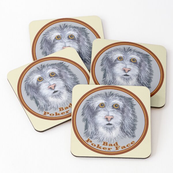 Item preview, Sheepdog Poker Face designed and sold by artmuvz.