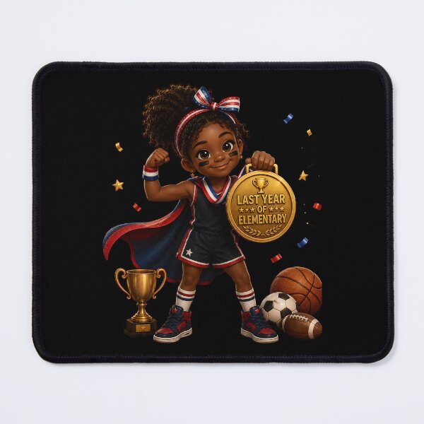 Item preview, First Day of My Last Year in Elementary,Little Champion Last Year Of Elementary School Sports MVP Girl designed and sold by Crystal-Tree.