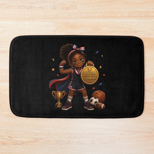 Item preview, First Day of My Last Year in Elementary,Little Champion Last Year Of Elementary School Sports MVP Girl designed and sold by Crystal-Tree.